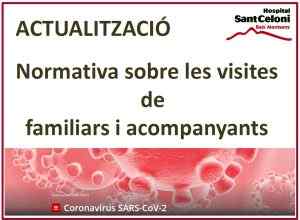 Actualització normativa hospital sobre visites familiars durant pandèmia COVID-19 - Hospital Sant Celoni Baix Montseny