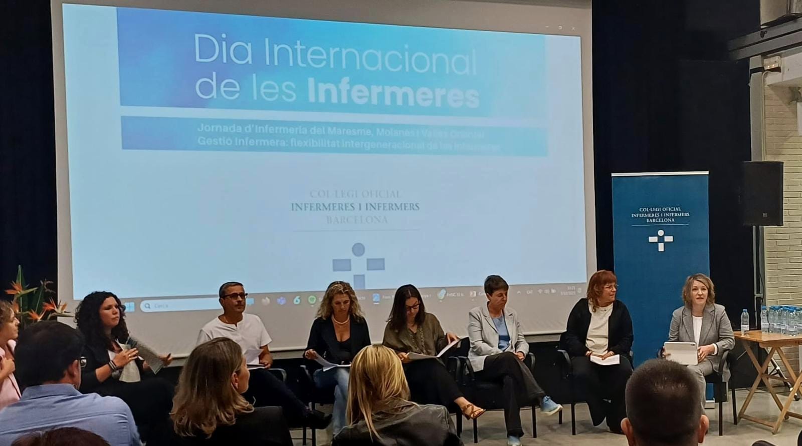Mesa redonda del Día Internacional de les Infermeres con panelistas del Col·legi Oficial d'Infermeres i Infermers de Barcelona