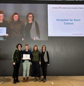 Equip de l'Hospital de Sant Celoni rebent certificat d'acreditació en jornada d'hospitals d'aguts el 22 gener 2025