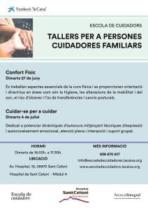Talleres para cuidadores familiares: Confort Físico y Cuidar-se per a cuidar en Hospital Sant Celoni - Fundació la Caixa