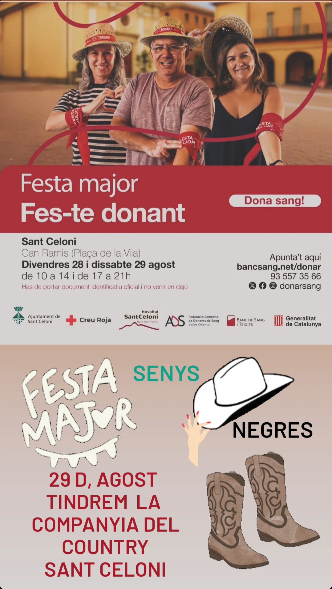 vine a donar sang agost 2026