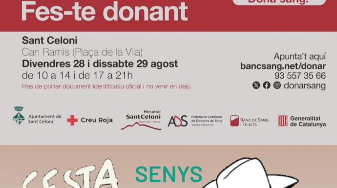 vine a donar sang agost 2026